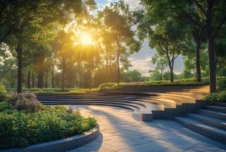 Serene Nature Trails & Green Walkways